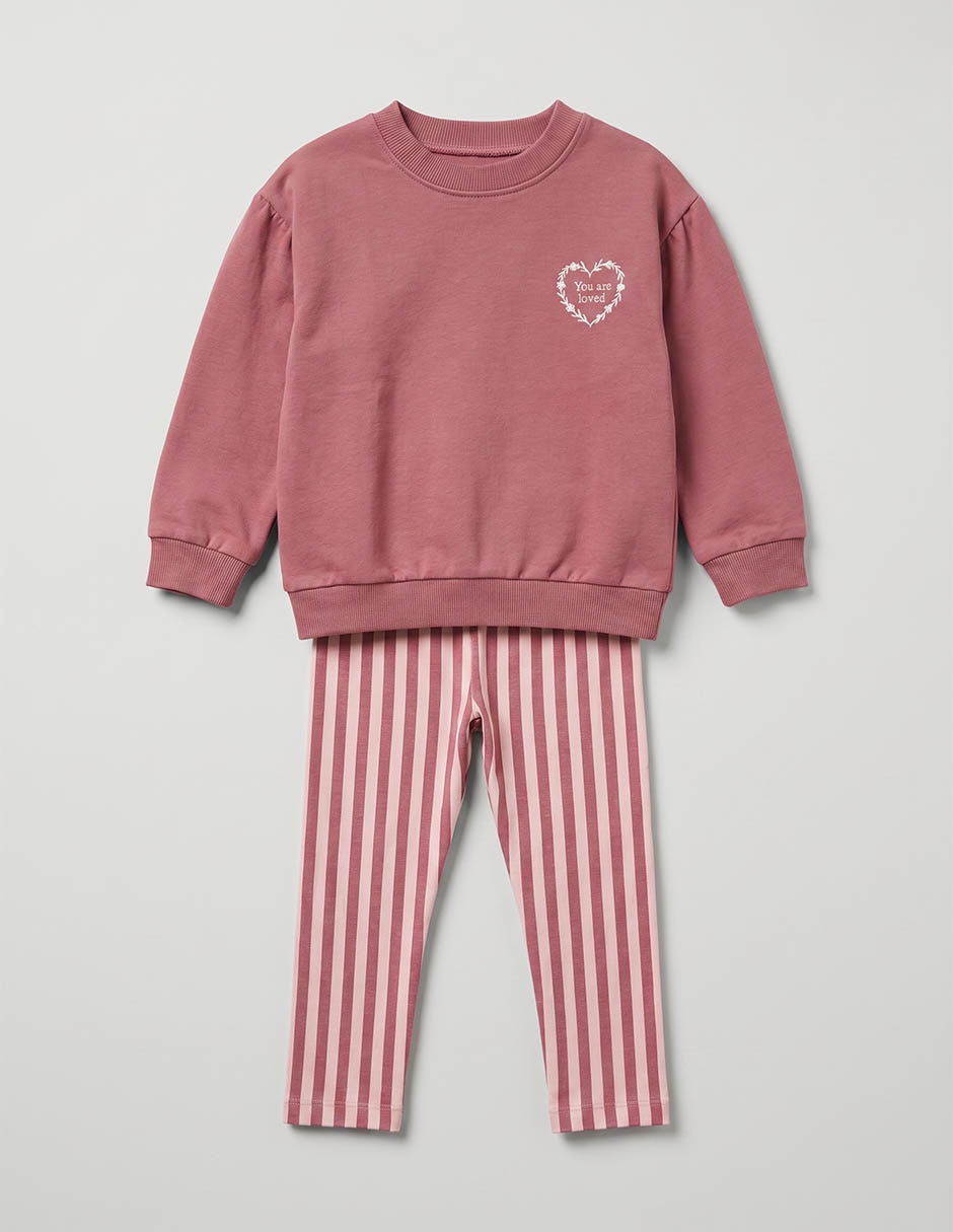 Conjunto pants y sudadera para bebé 2