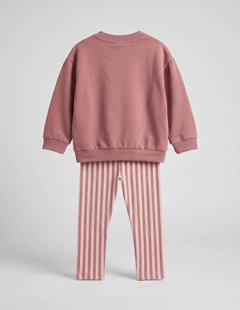 Conjunto pants y sudadera para bebé 3