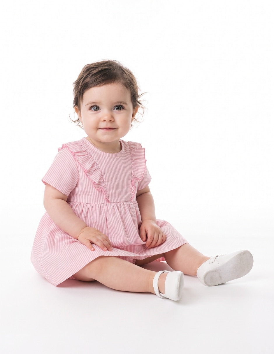 Conjunto casual de algodón para bebé niña