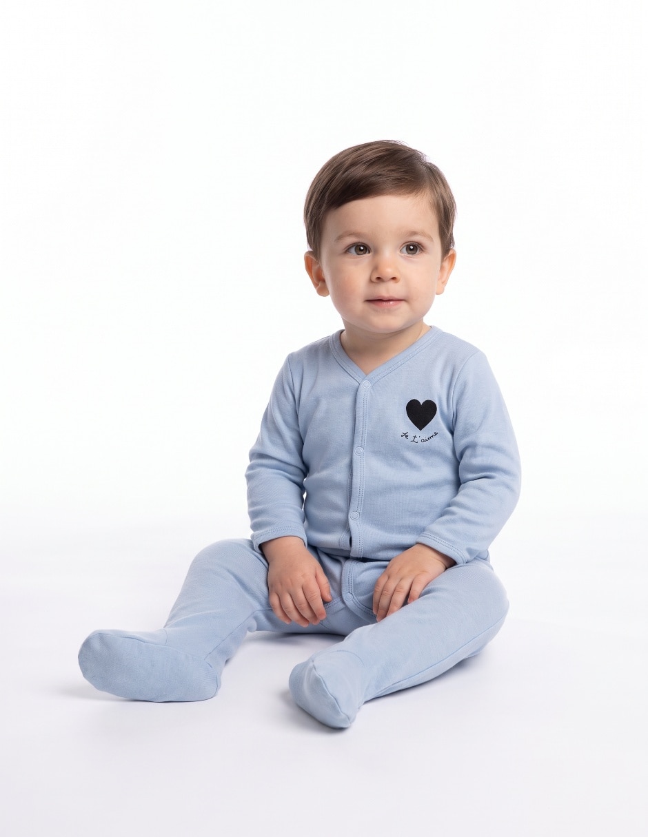 Set de mamelucos de algodón para bebé niño 4