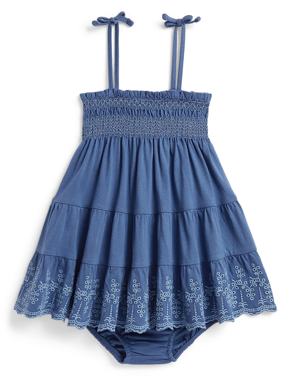 Vestido con calzón Polo para bebé niña