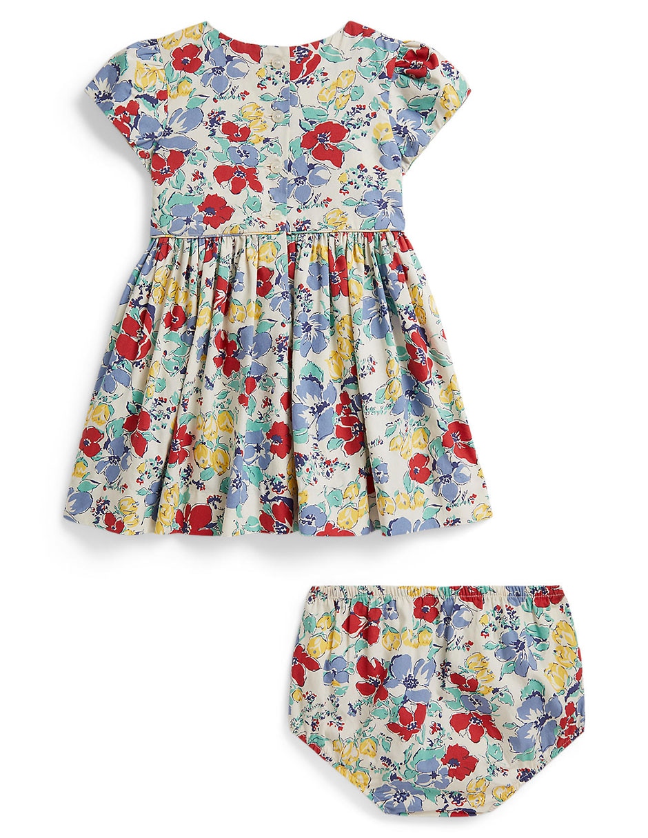 Vestido Polo manga regular para bebé niña