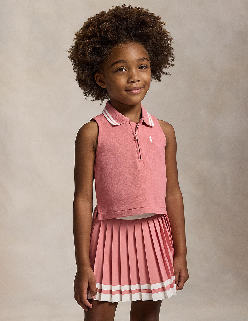 Playera tipo polo Polo Ralph Lauren de algodón para bebé niña