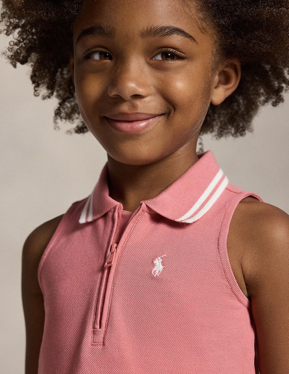 Playera tipo polo Polo Ralph Lauren de algodón para bebé niña