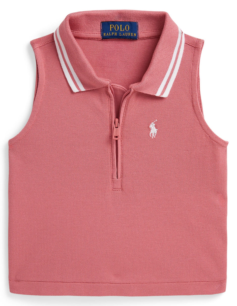 Playera tipo polo Polo Ralph Lauren de algodón para bebé niña