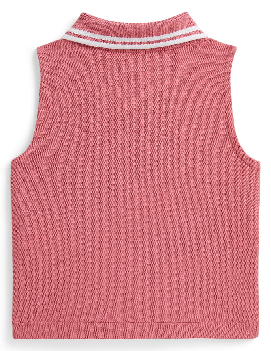 Playera tipo polo Polo Ralph Lauren de algodón para bebé niña