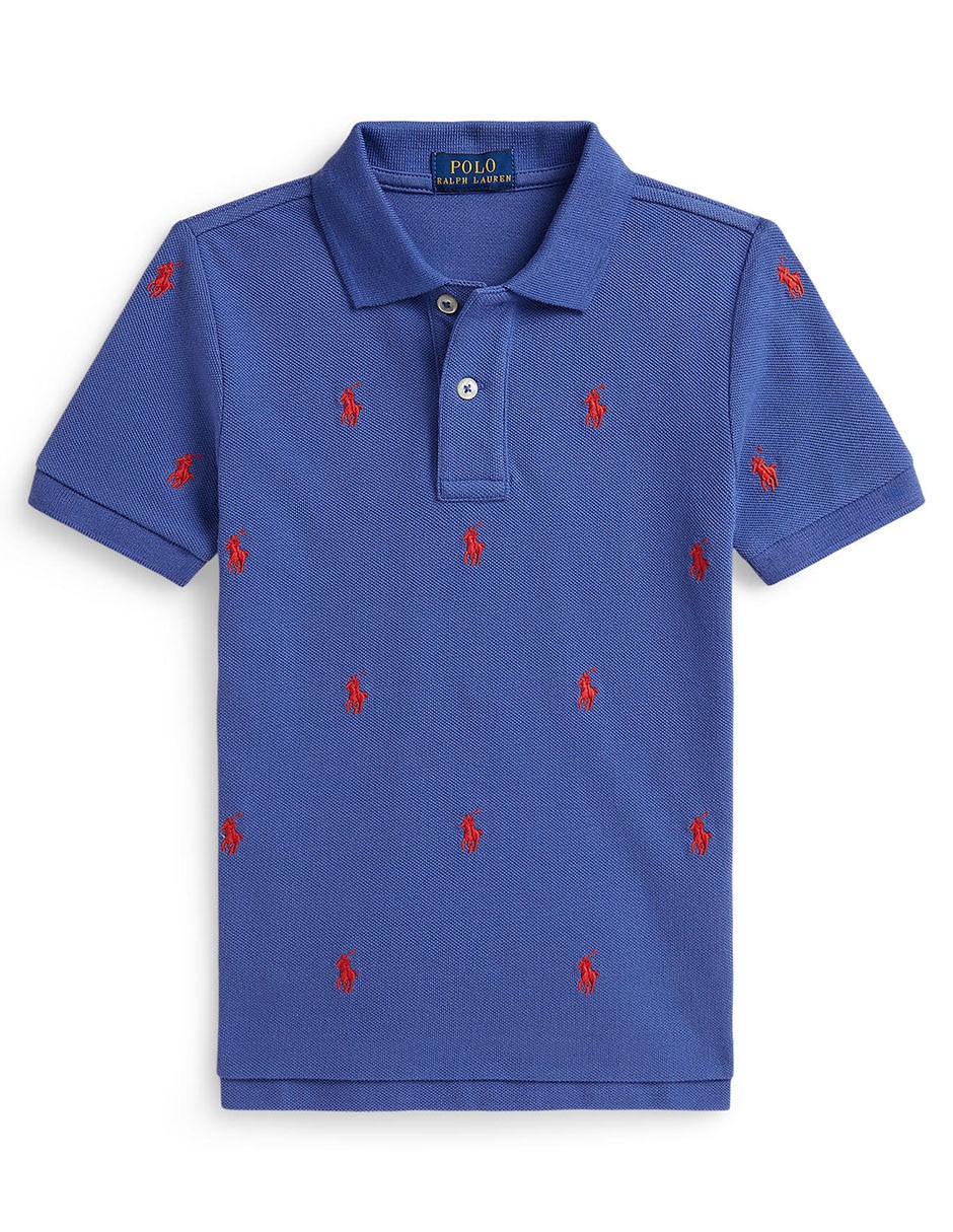 Playera tipo polo de algodón para bebé niño Playera tipo polo de algodón para bebé niño