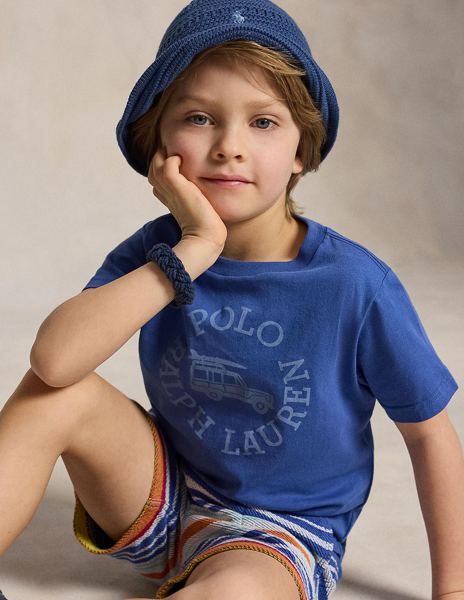 Playera Polo Ralph Lauren manga corta para bebé niña