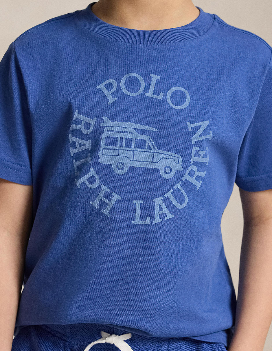 Playera Polo Ralph Lauren manga corta para bebé niña