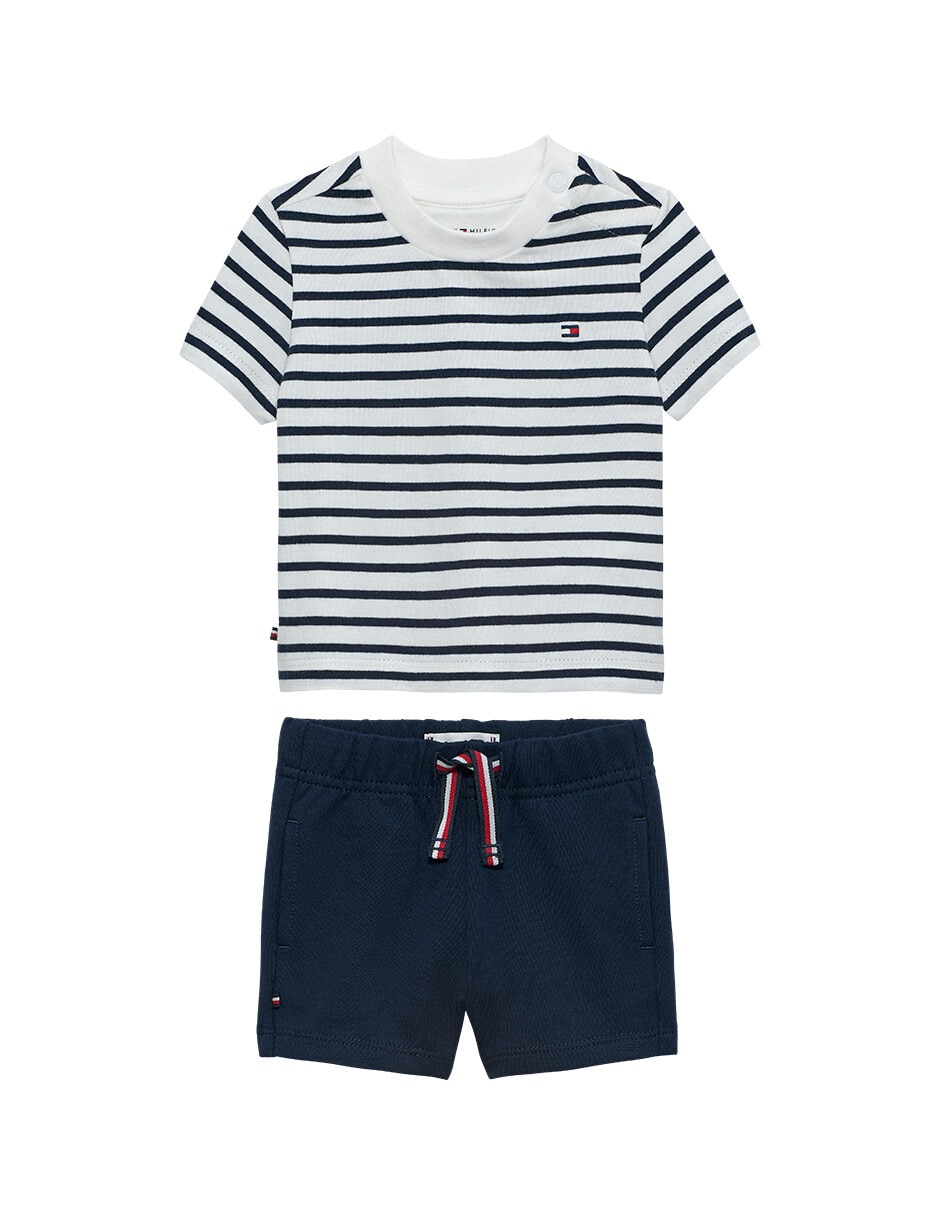 Conjunto casual Hilfiger de algodón para bebé niño
