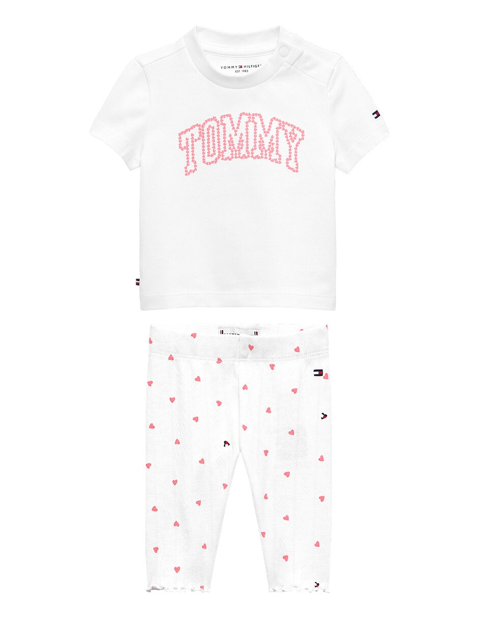 Conjunto casual hilfiger de algod—n para bebž ni–a Conjunto casual hilfiger de algod—n para bebž ni–a