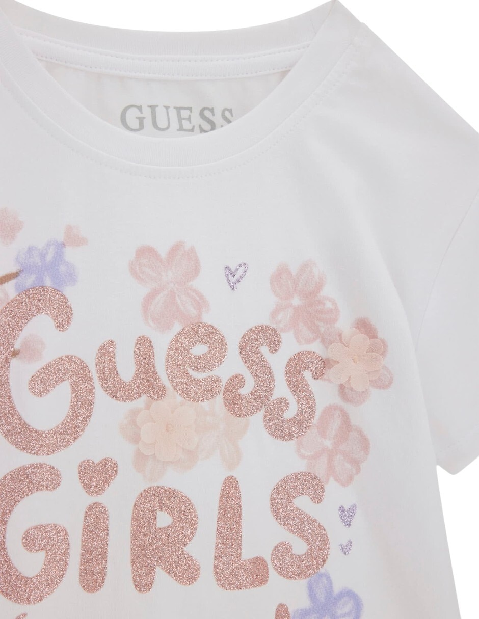 Vestido guess manga 3/4 para bebé niña