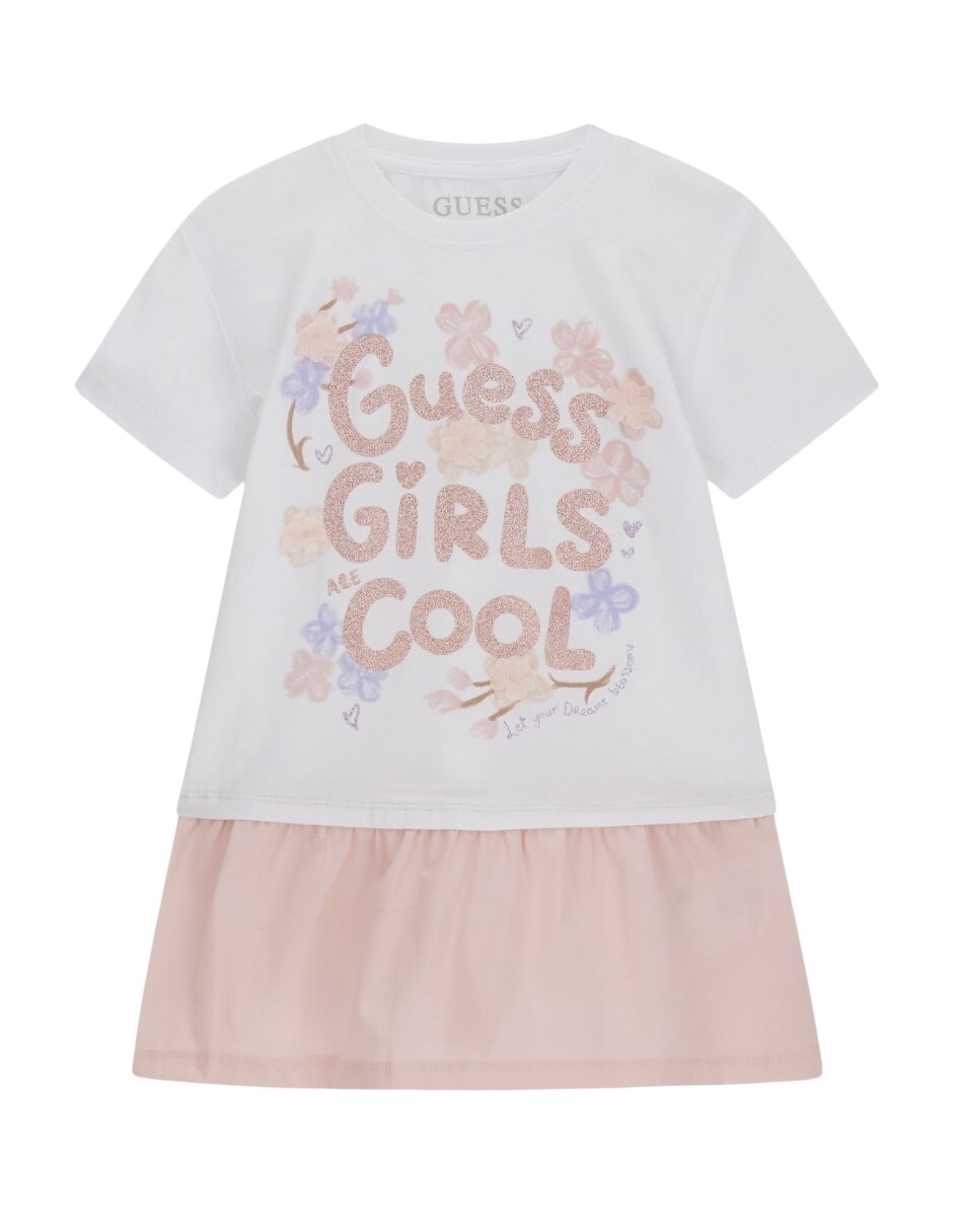 Vestido manga 3/4 para bebé niña Vestido manga 3/4 para bebé niña