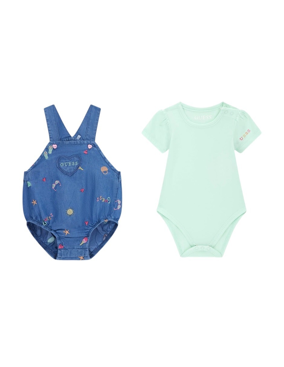 Conjunto casual sp26 de algodón y elastano para bebé niña