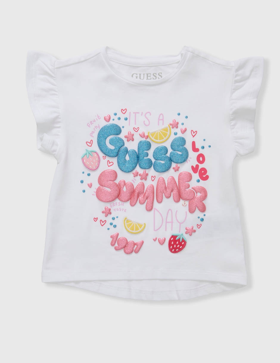 Playera manga 3/4 para bebé niña Playera manga 3/4 para bebé niña