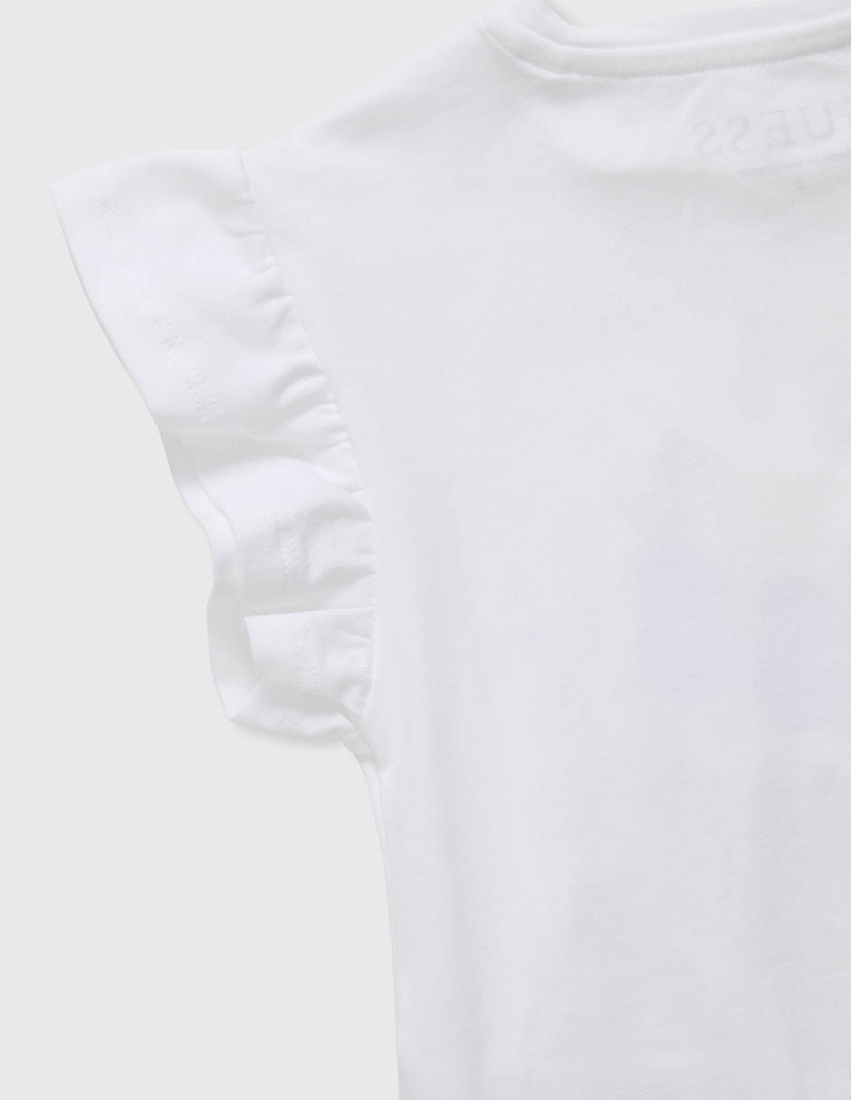 Playera manga 3/4 para bebé niña