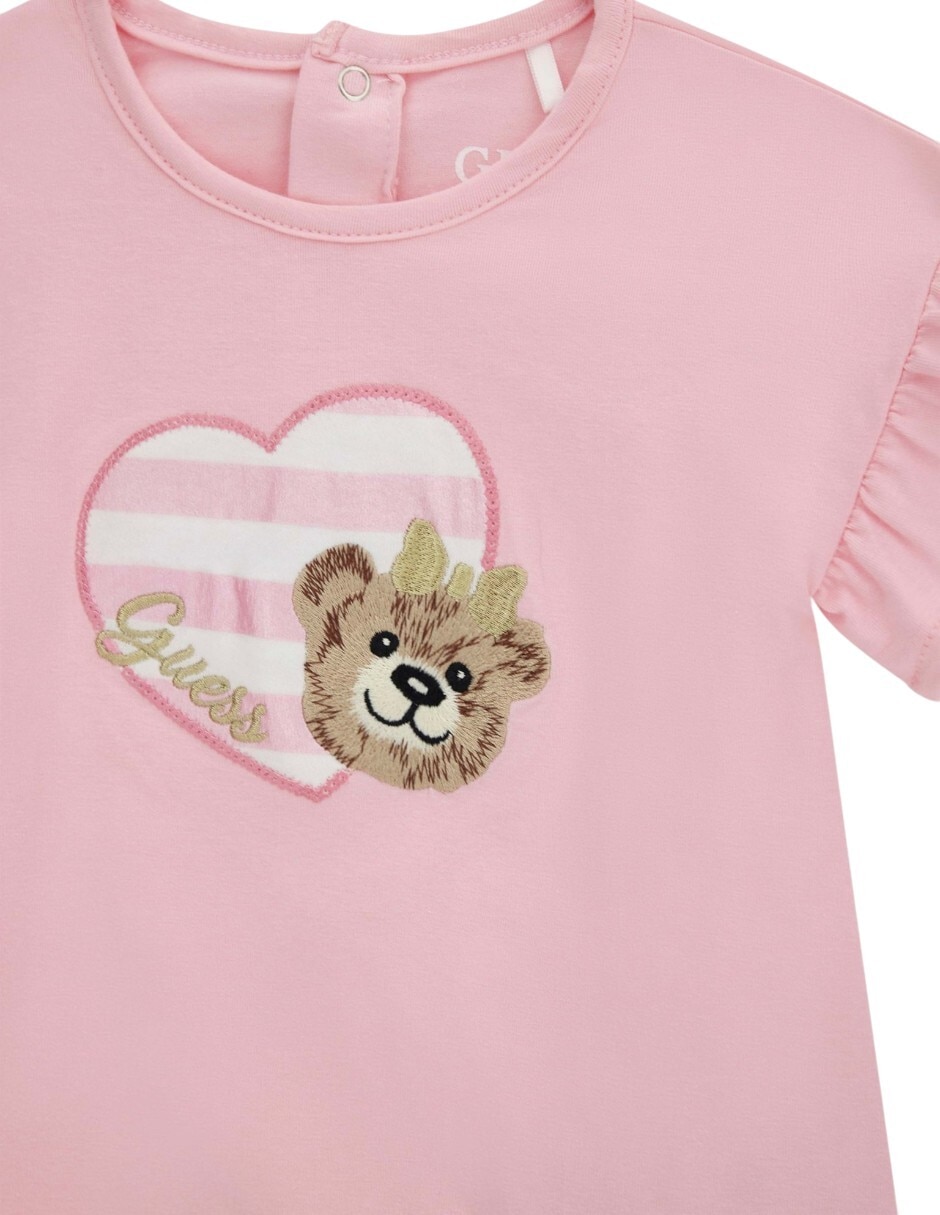 Vestido sp26 "manga" con pliegues "para" bebé niña 3