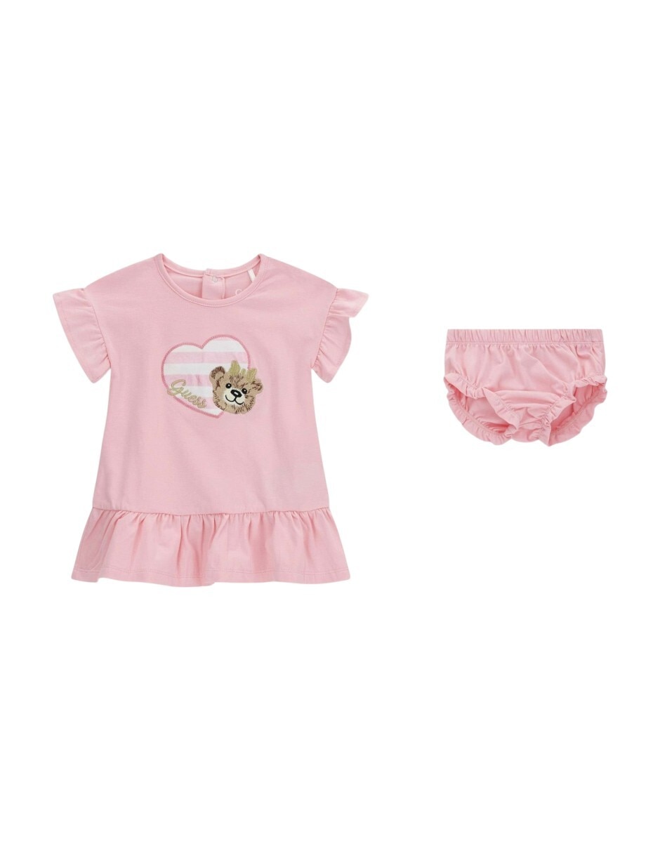 Vestido sp26 'manga' con pliegues 'para' bebé niña