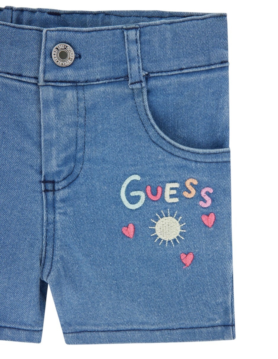 Conjunto casual guess sp26 de algodón y elastano para bebé niña