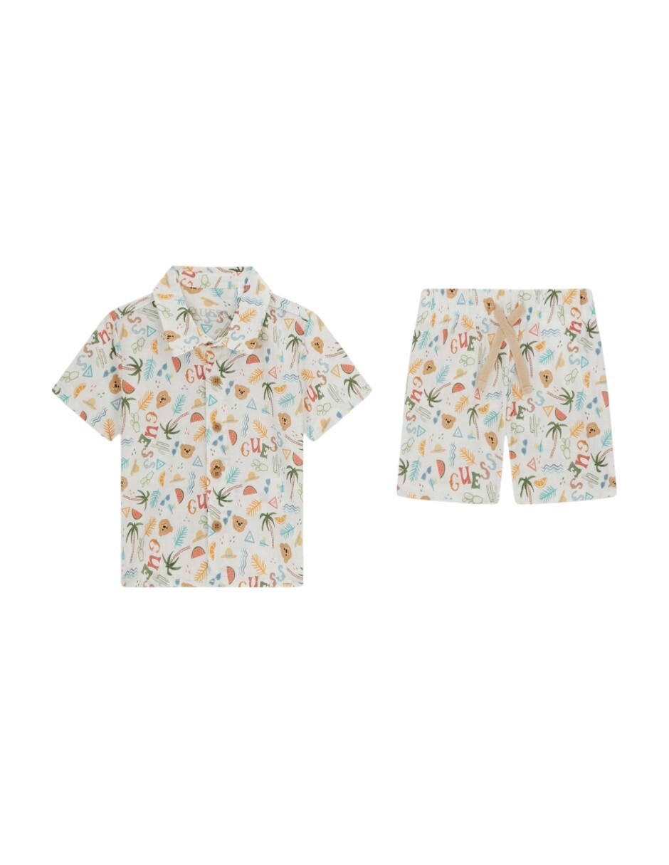 Conjunto casual sp26 de algodón y lino para bebé niño