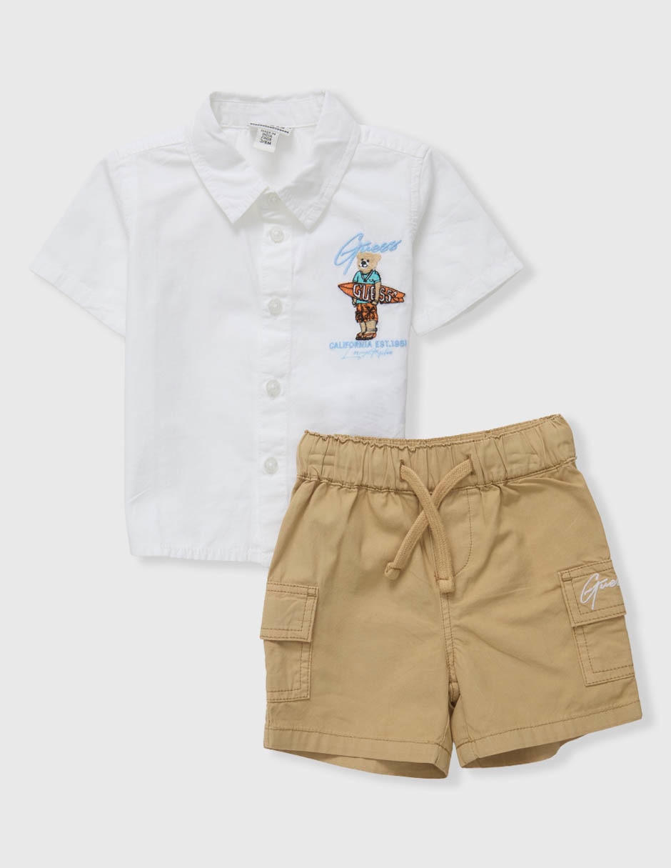 Conjunto Casual Sp26 De Algodón Para Bebé Niño Conjunto Casual Sp26 De Algodón Para Bebé Niño