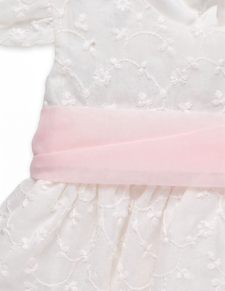 Vestido manga corta para niña 4