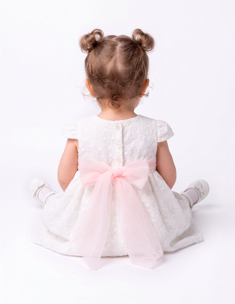 Vestido manga corta para niña 2