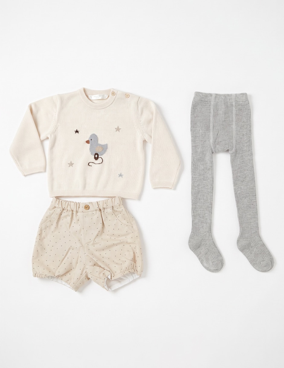 Conjunto de algodón para bebé niña 3