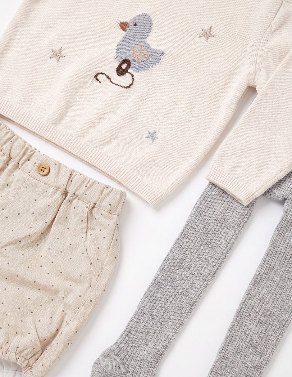 Conjunto de algodón para bebé niña 5