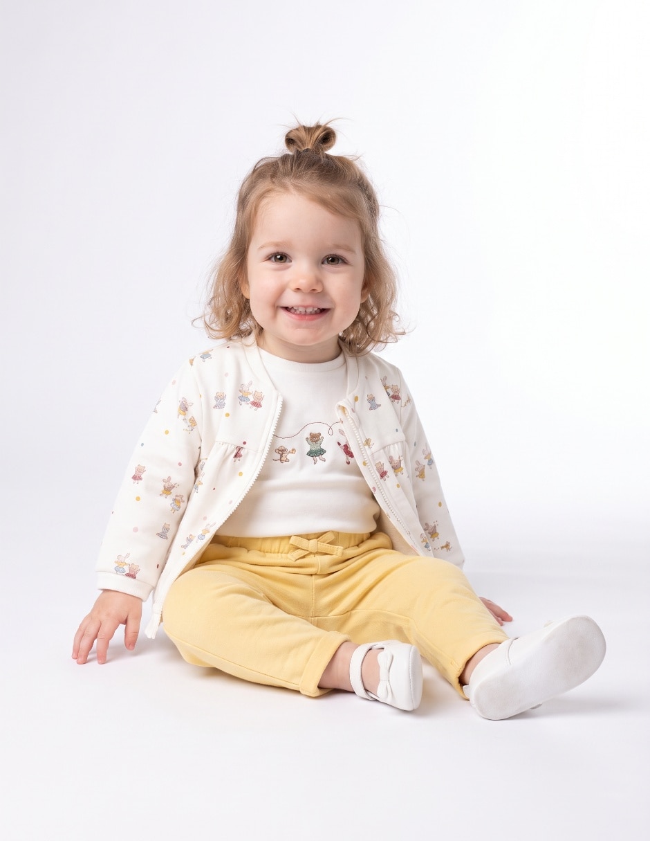 Conjunto de 3 piezas para bebé niña