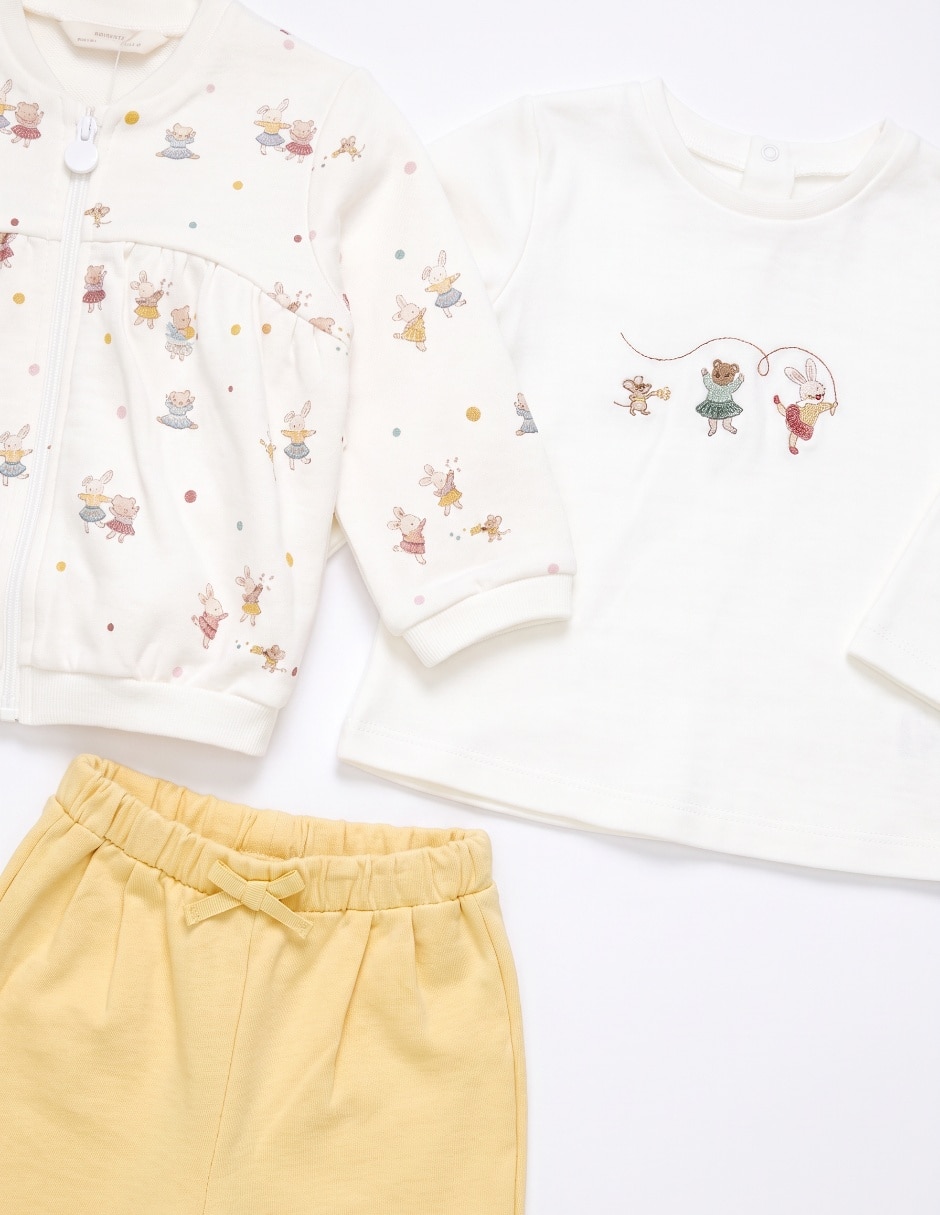 Conjunto de 3 piezas para bebé niña 5
