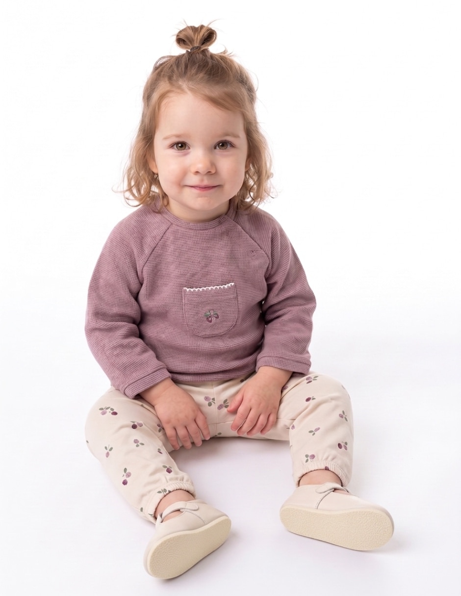 Conjunto de algodón para bebé niña