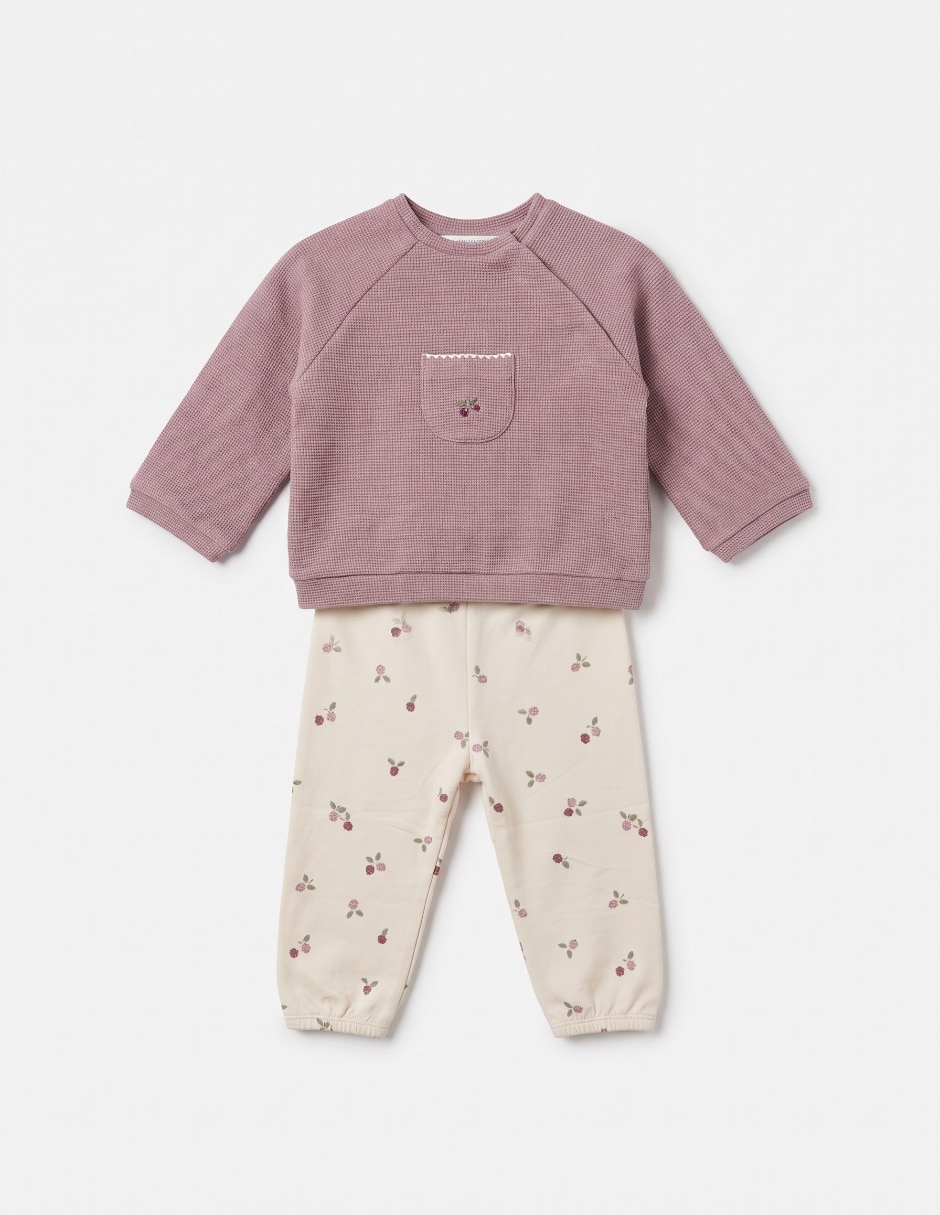 Conjunto de algodón para bebé niña 3