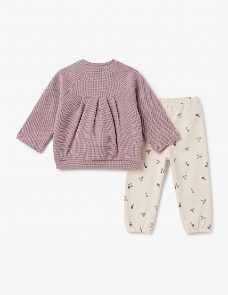 Conjunto de algodón para bebé niña 4