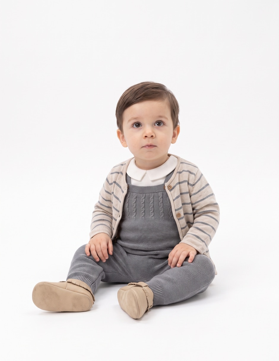 Conjunto casual de algodón para bebé niño Conjunto casual de algodón para bebé niño