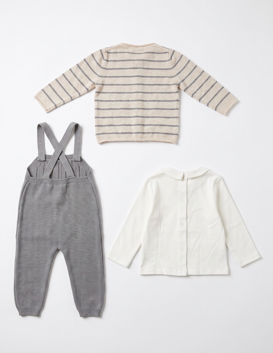 Conjunto casual de algodón para bebé niño 4