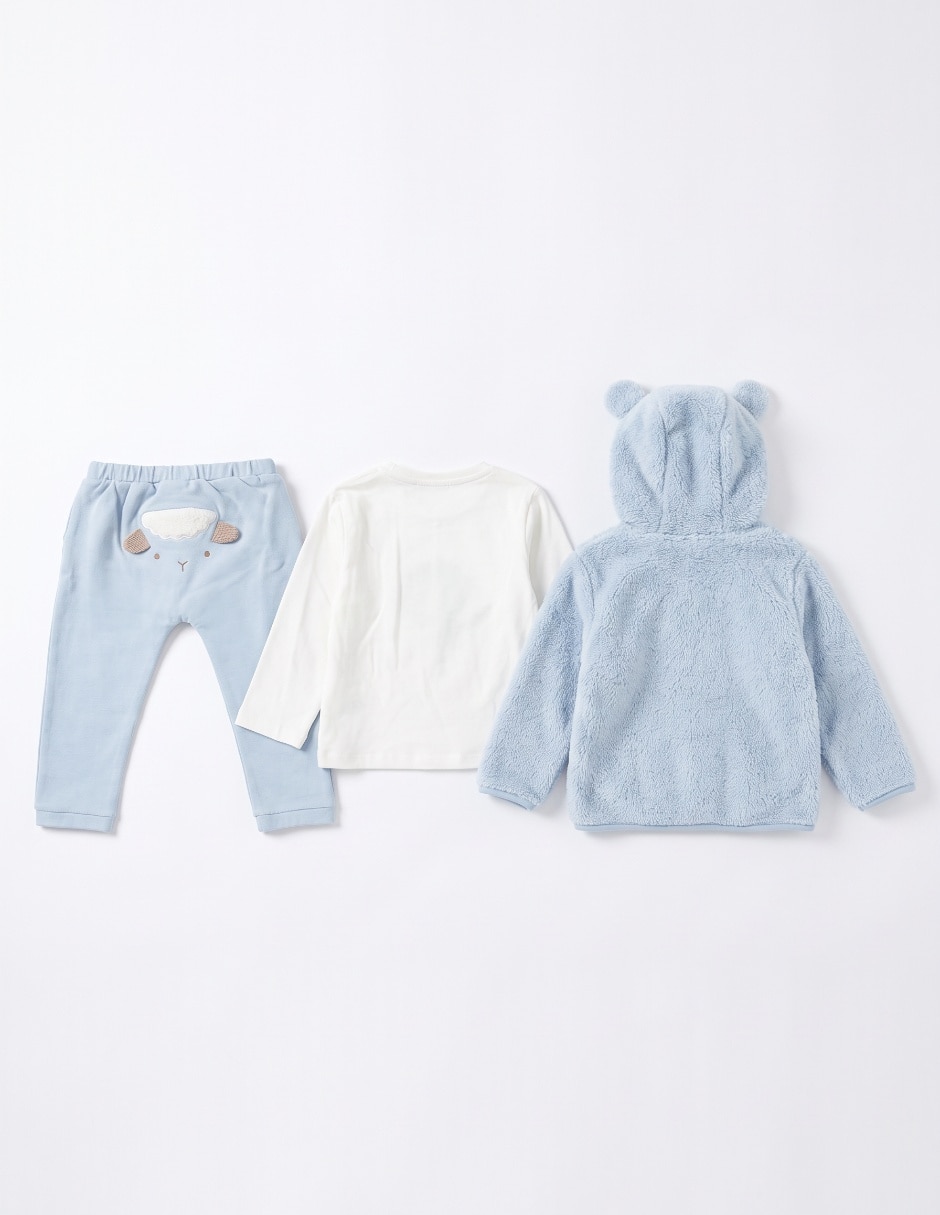 Conjunto de algodón para bebé niña 4