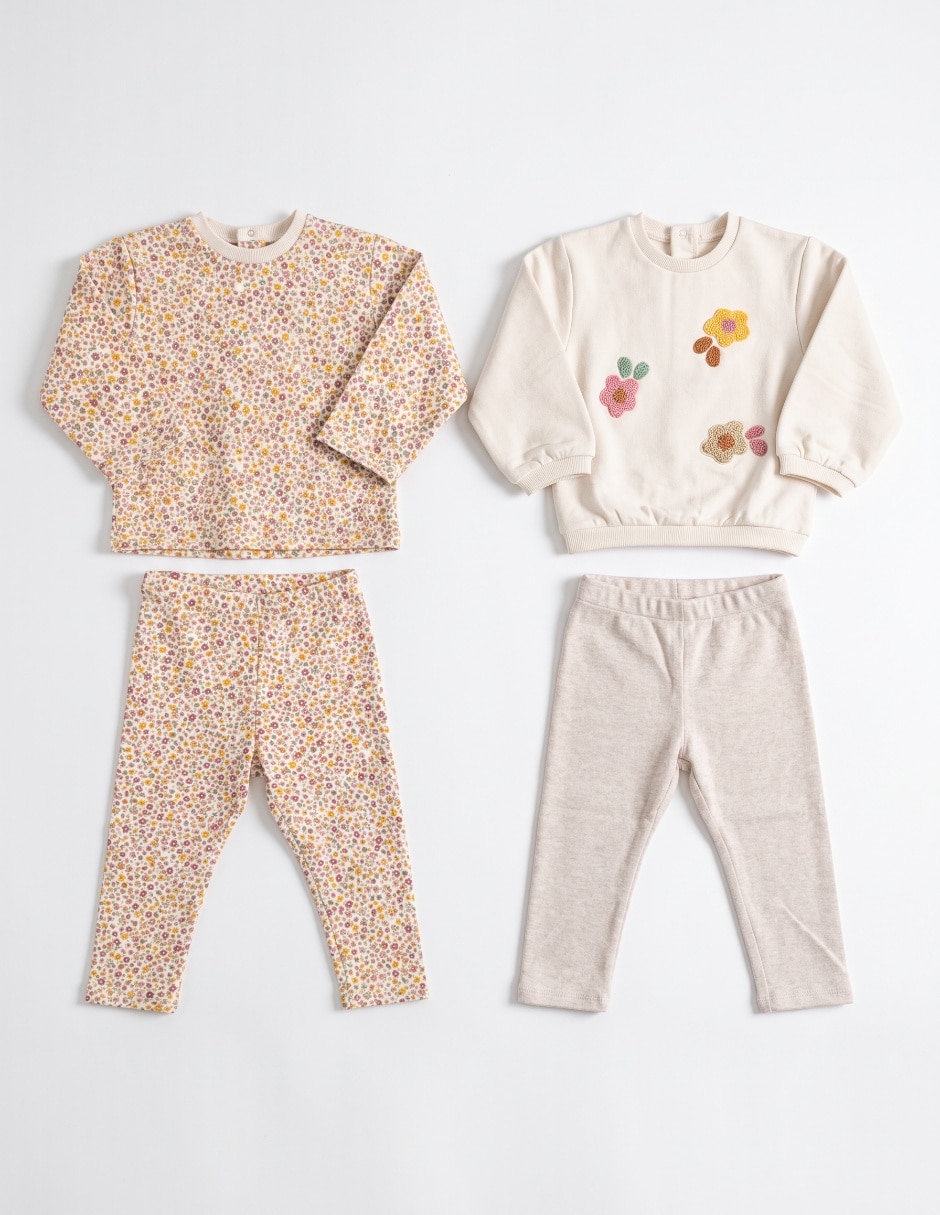 Set conjunto casual para bebé niña 3