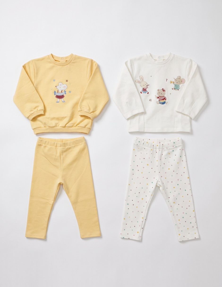 Set conjunto casual para bebé niña 3