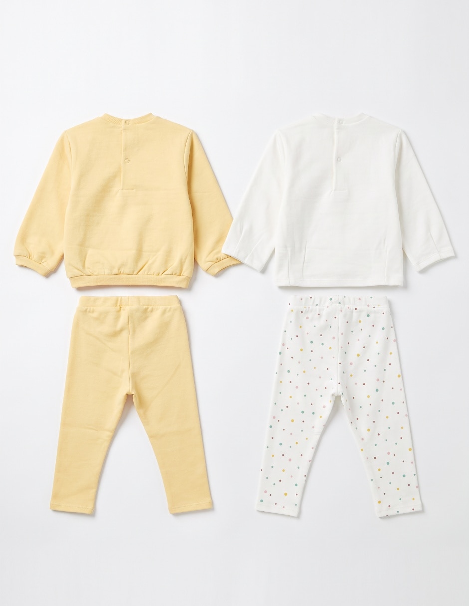 Set conjunto casual para bebé niña 4