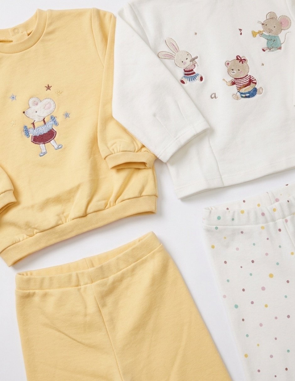 Set conjunto casual para bebé niña 7