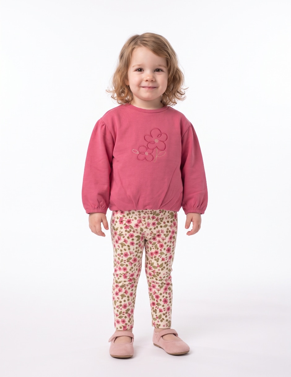 Conjunto de algodón para bebé niña