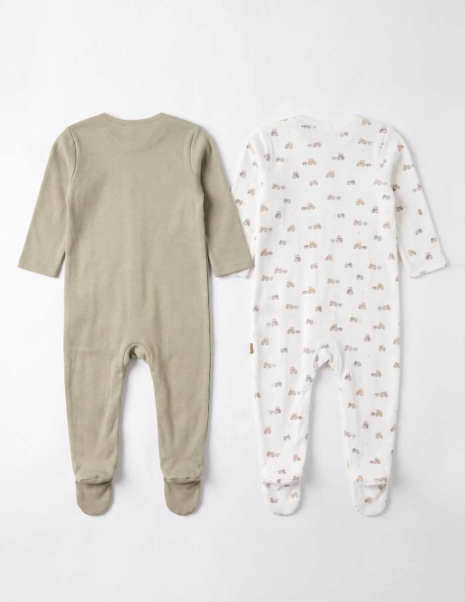 Set de mamelucos de algodón para bebé niño 3