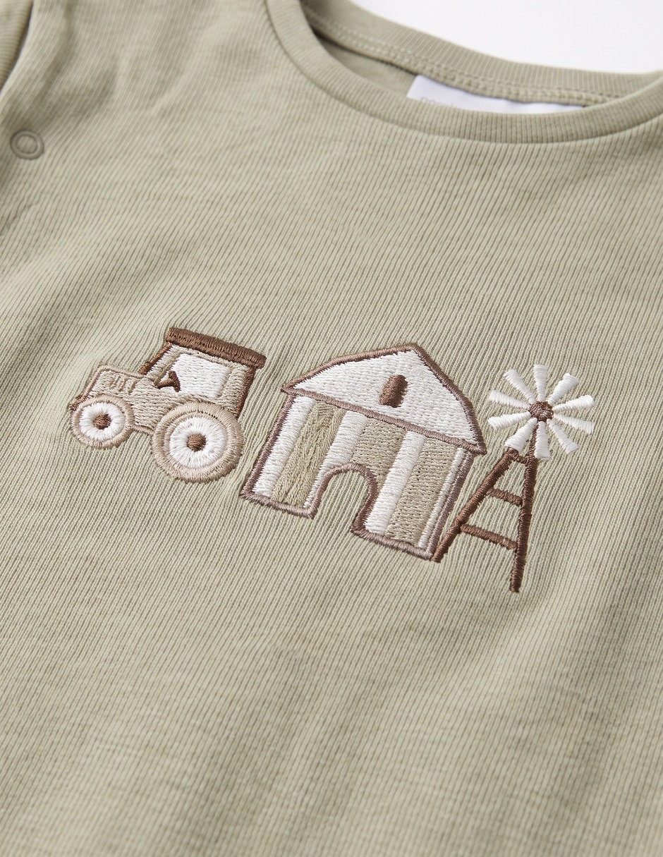 Set de mamelucos de algodón para bebé niño 4