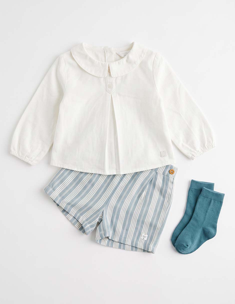 Conjunto de vestir mon caramel para bebé niño Conjunto de vestir mon caramel para bebé niño