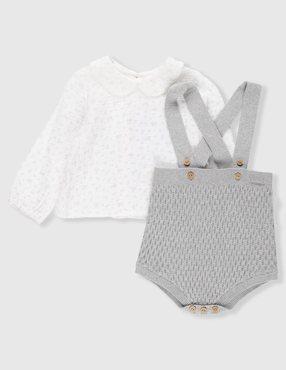 Conjunto casual de algodón para bebé 2 piezas 2
