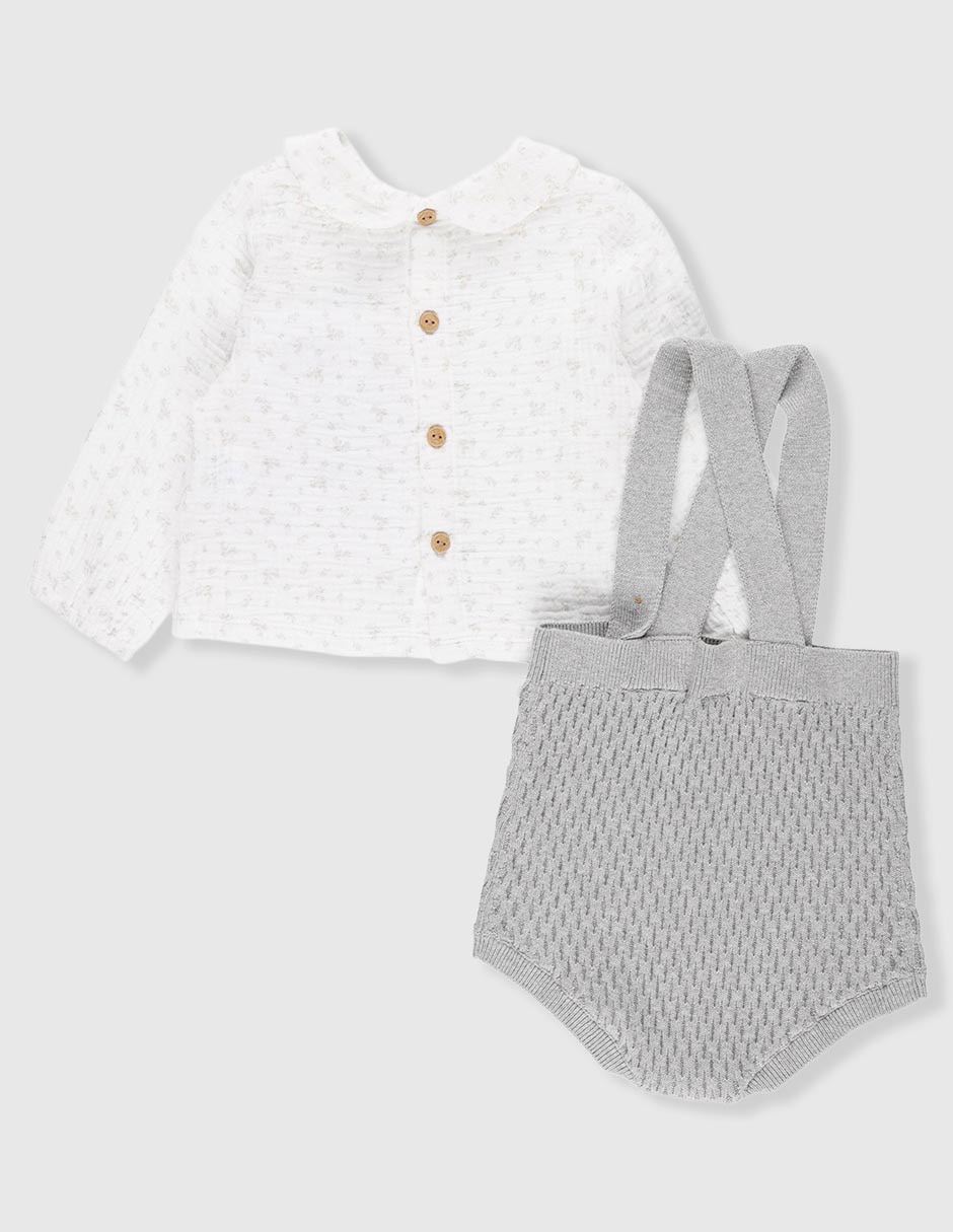 Conjunto casual de algodón para bebé 2 piezas 3