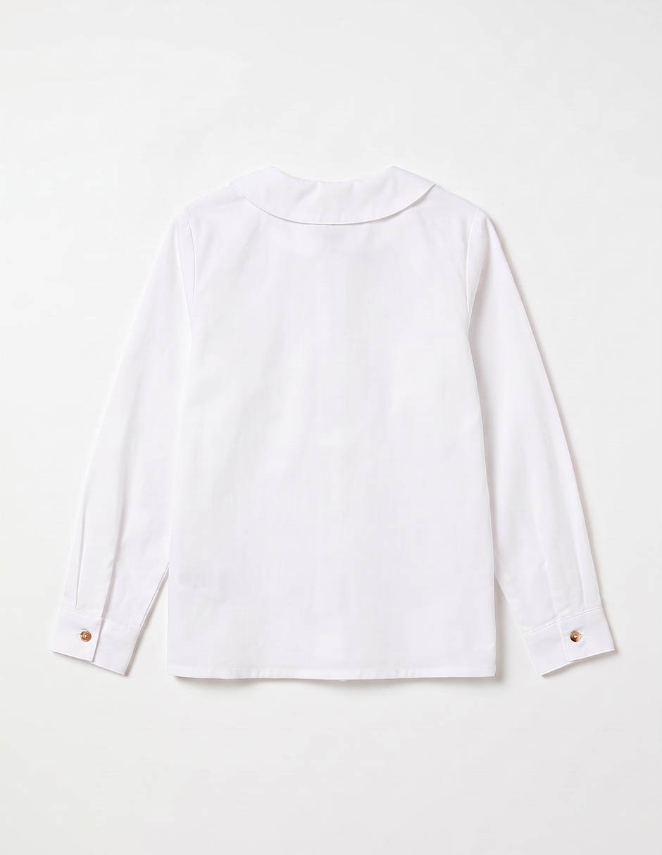 Camisa de vestir de algodón manga larga unisex 2