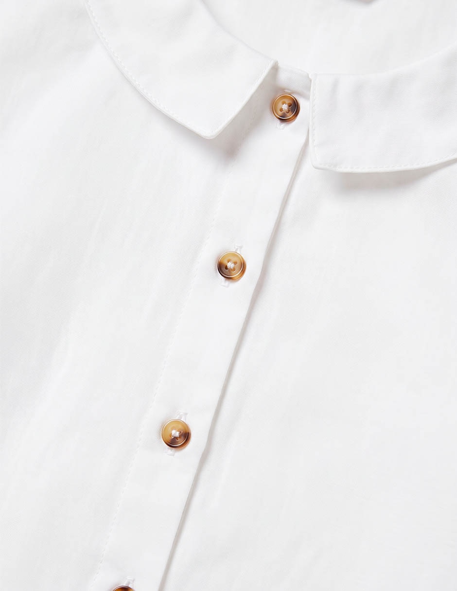 Camisa de vestir de algodón manga larga unisex 3