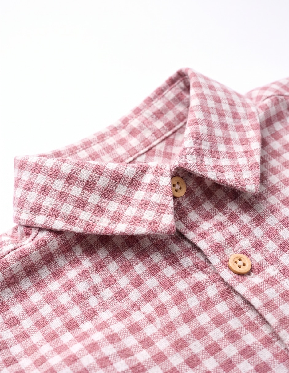 Camisa casual de algodón manga larga para bebé niña 3